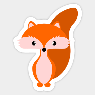 Foxes in the forest Sticker